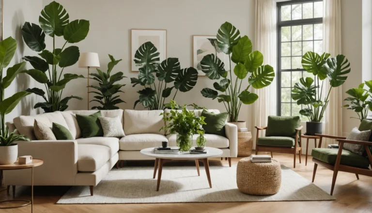 plantes vertes avec grandes feuilles