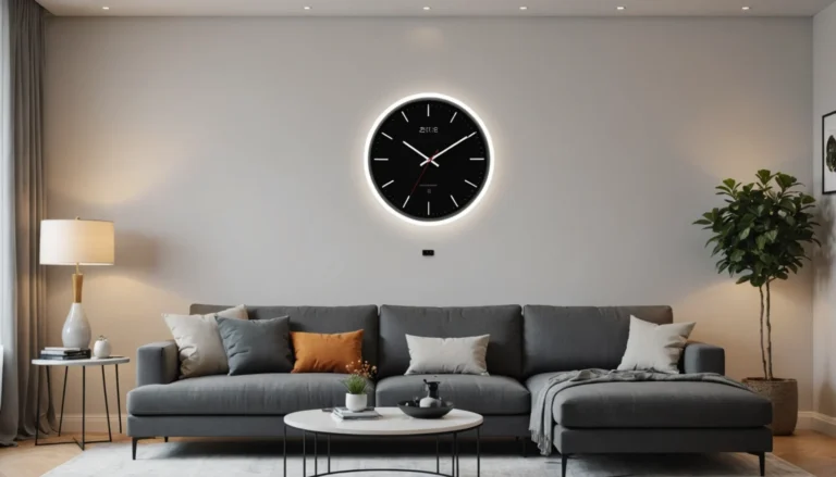 horloge murale design moderne numérique