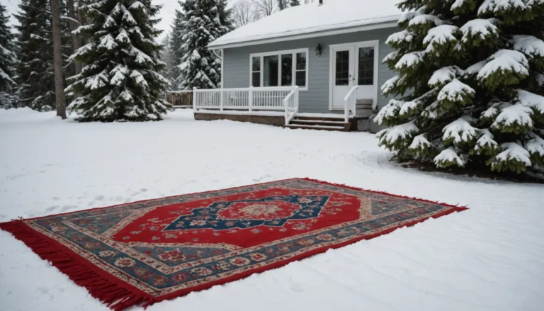 nettoyer tapis avec neige
