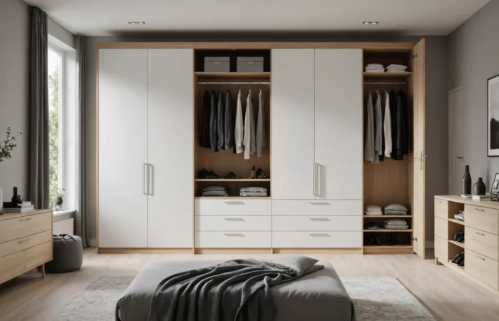 armoire en séparation de pièce double face