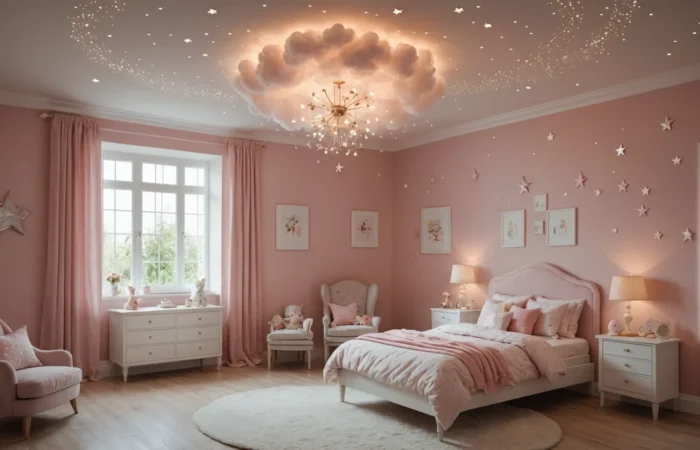 plafonnier chambre fillette