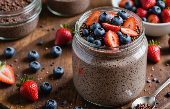 pudding chia chocolate
