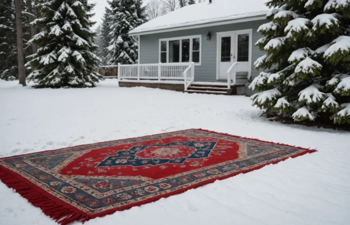 nettoyer tapis avec neige