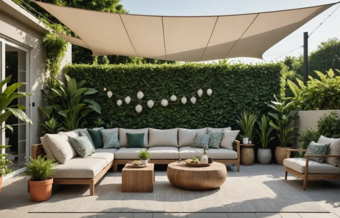 voiles d'ombrage terrasse